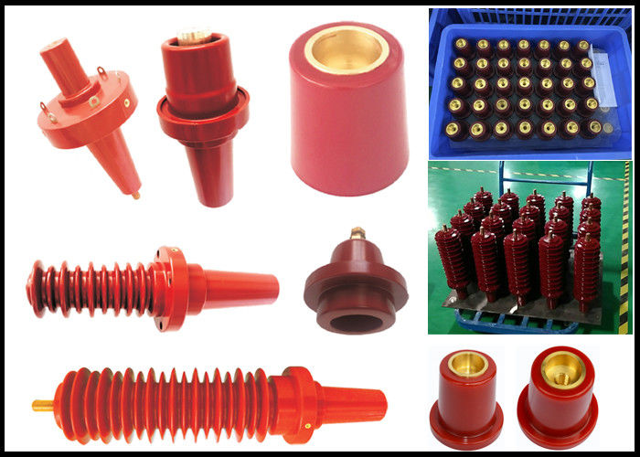 Bus - Bar Epoxy Resin Cast Bushing For Combined Connection Ring Main Units / Gas Insulated Switchgear